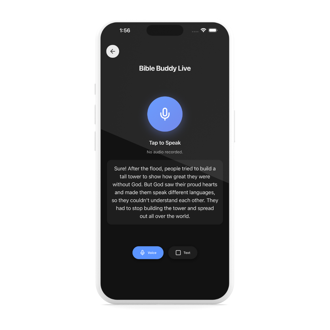 Dark mode story grid interface